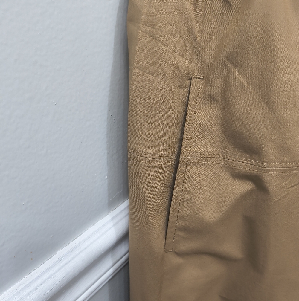 Everlane Supima Jersey Riviera Dress "Tiger Eye"Tan/Brown M Neutral Minimalist - Picture 3 of 13